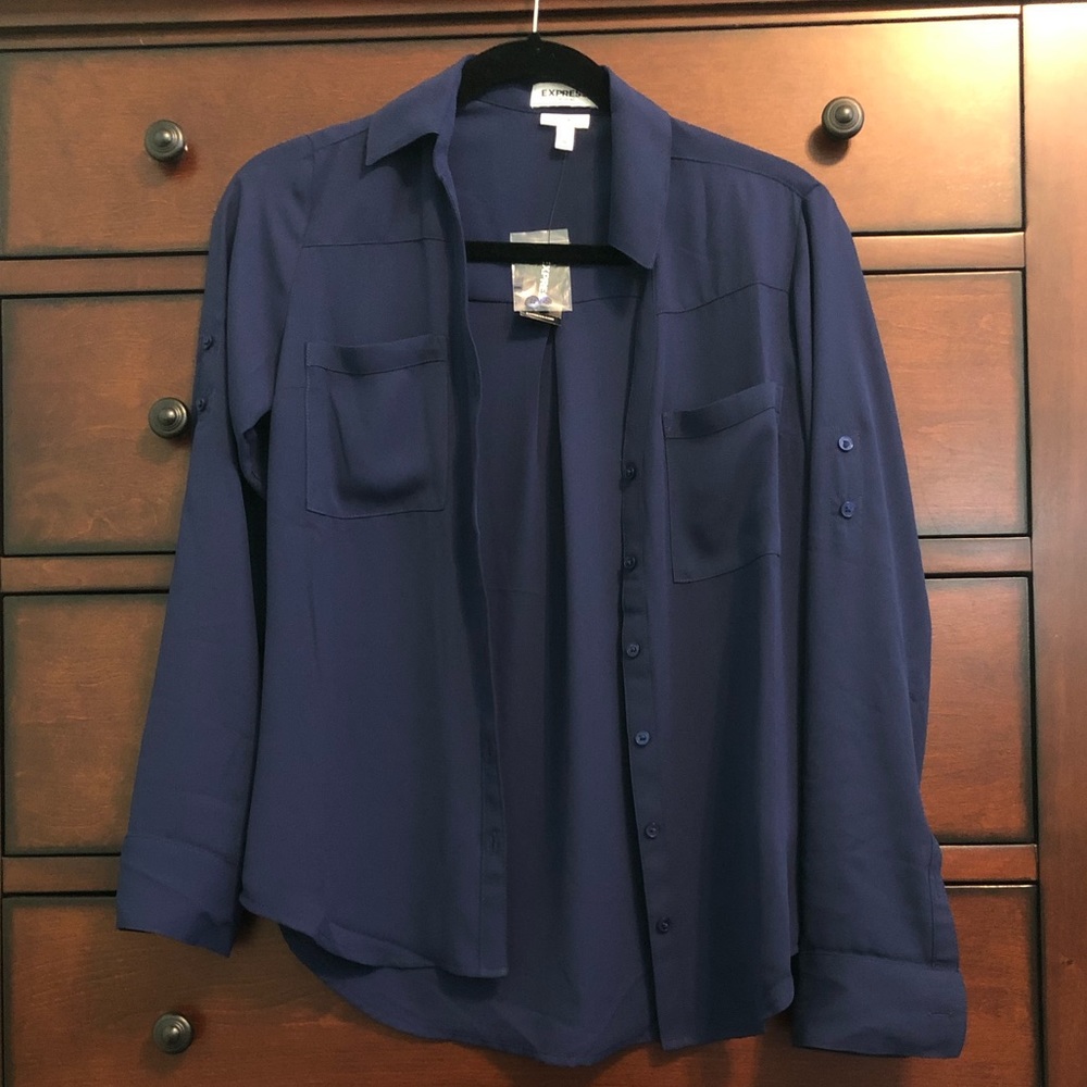 Express slim fit portofino dress shirt